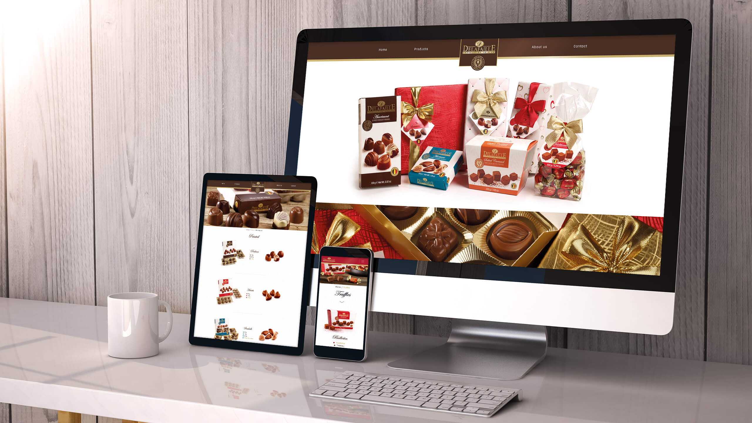 webdesign delafaille by devlieghere food communication